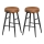 Barstole LIOR, 2 stk, brun/sort