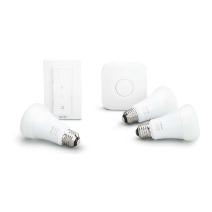 Basissæt Philips Hue STARTER KIT WHITE 3xE27/9W + sammenkoblingsenhed 2700K