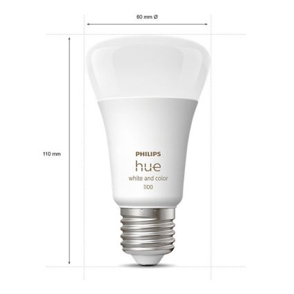 Basissæt Philips Hue WHITE AND COLOR AMBIANCE 3xE27/9W/230V 2000-6500K + forbindelsesenhed