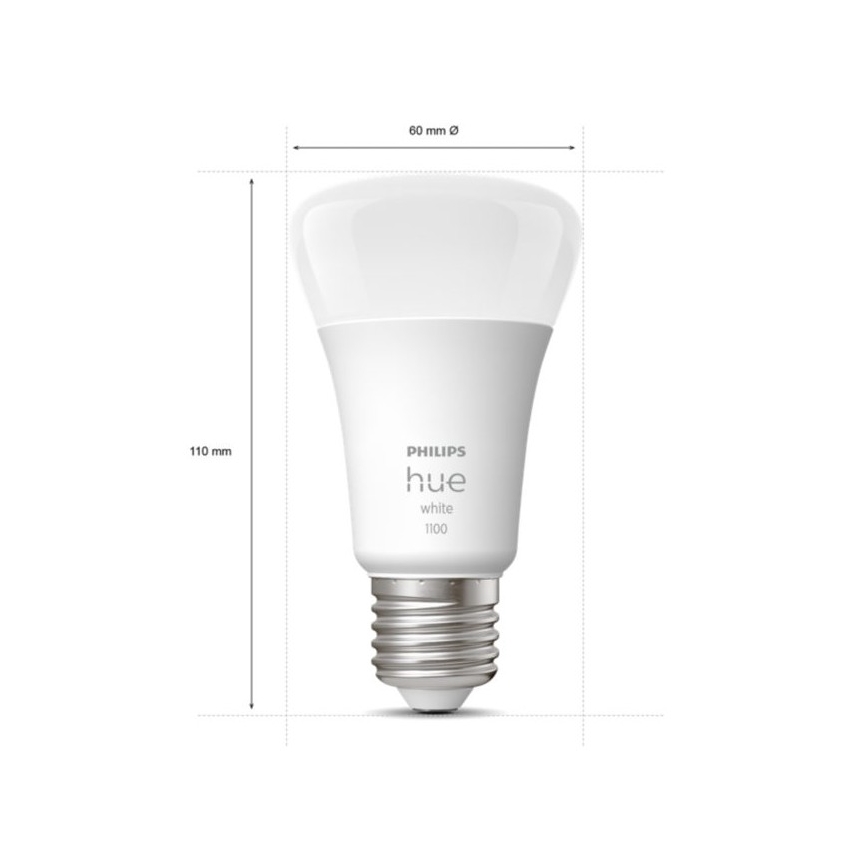 Basissæt Philips Hue WHITE 3xE27/9,5W 2700K + tilslutningsenhed