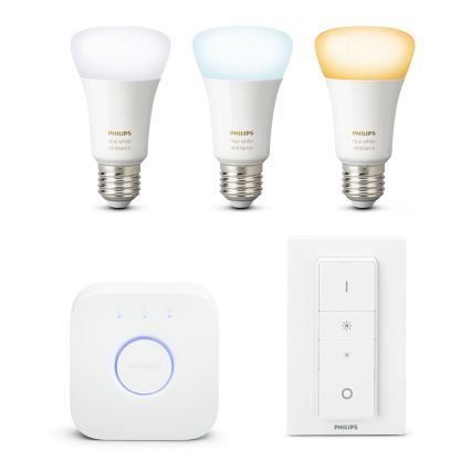 Basissæt Philips Hue WHITE AMBIANCE 3xE27/9,5W/230V