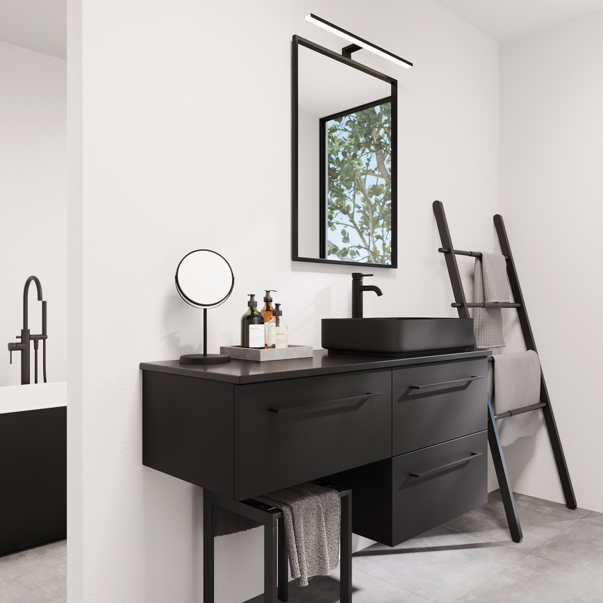 BATH DELUXE 01-060-05-02-00 - Badeværelsesspejl BORGSTED 60x80 cm sort