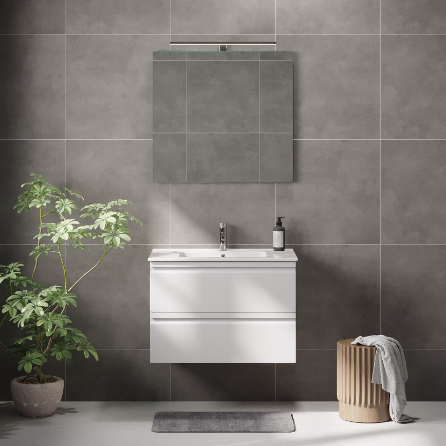 BATH DELUXE 01-080-01-58-00 - Badeværelsesspejl NORDBORG 80x75 cm