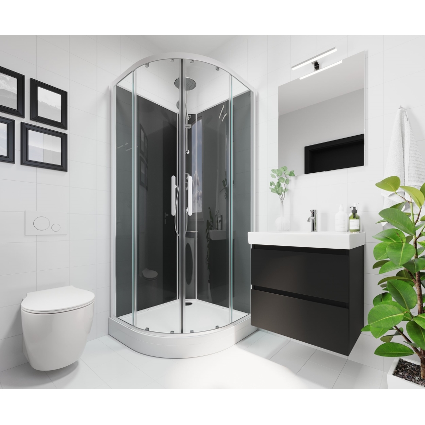 BATH DELUXE 01-080-01-58-00 - Badeværelsesspejl NORDBORG 80x75 cm