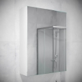 BATH DELUXE 02-050-63-01-01 - Badeværelsesskab m. spejl KENWOOD 65x50 cm mat hvid
