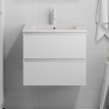 BATH DELUXE 03-060-63-01-01 - Badeværelsesskab med håndvask KENWOOD 61 cm mat hvid