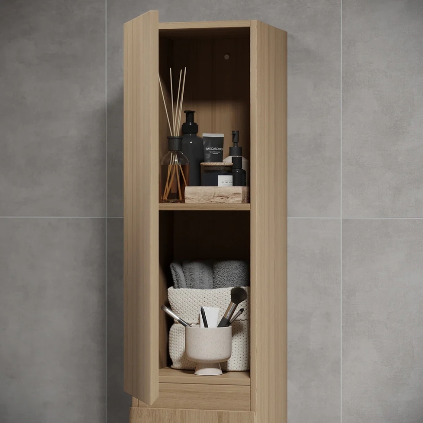 BATH DELUXE 04-030-64-86-01 - Badeværelsesskab KENWOOD 186 cm eg