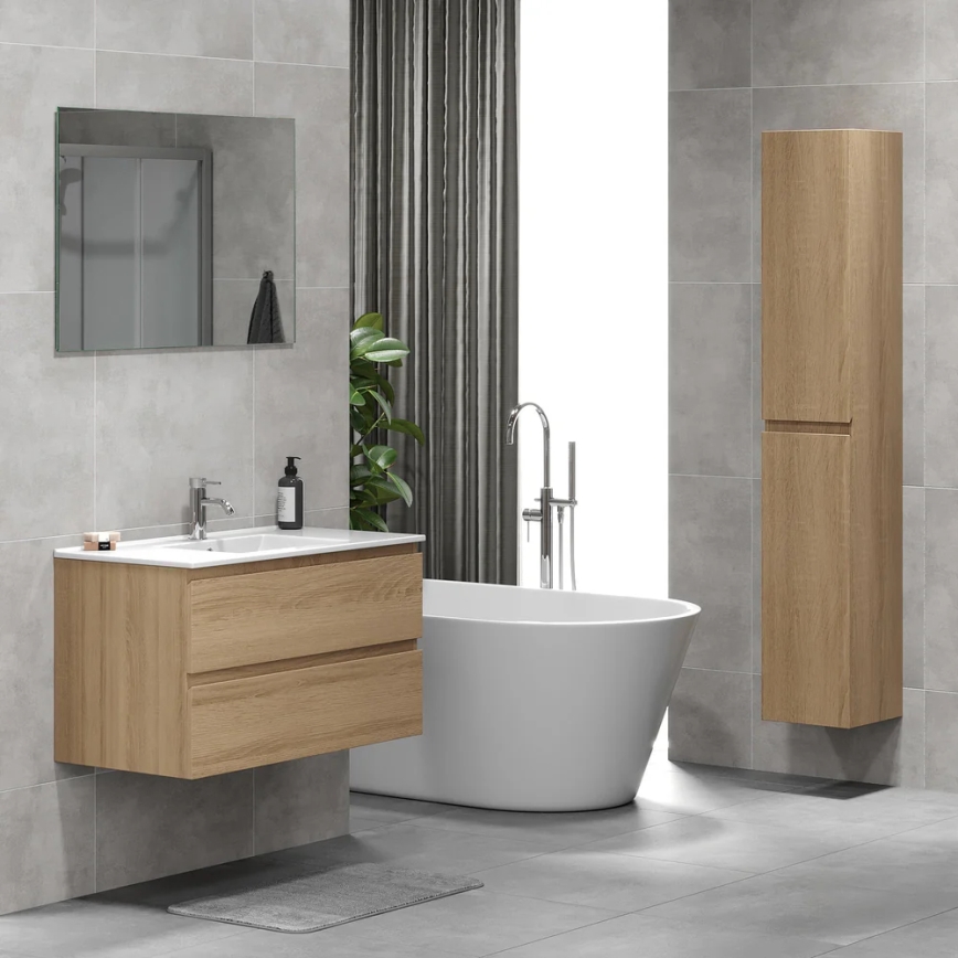 BATH DELUXE 04-030-64-86-01 - Badeværelsesskab KENWOOD 186 cm eg