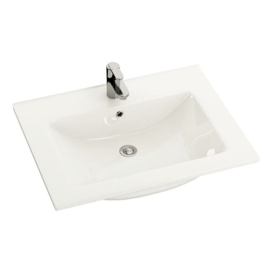 BATH DELUXE 06-060-60-11-01 - Nedfældet vask CHICAGO 61x46,5 cm skinnende hvid