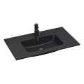 BATH DELUXE 06-080-27-02-00 - Nedfældet håndvask HYGE 81x46 cm keramik/sort