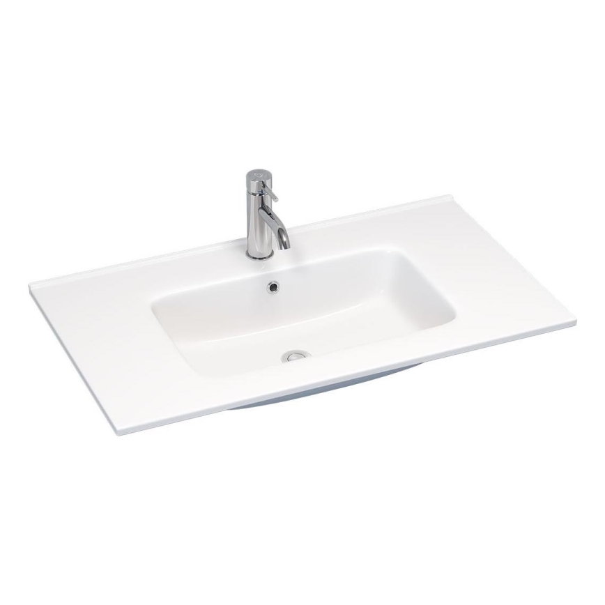 BATH DELUXE 06-080-27-11-00 - Nedfældet håndvask HYGE 81x46 cm keramik/hvid