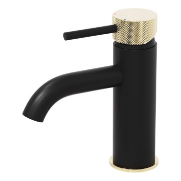 BATH DELUXE 28-005-03-72-00 - Hane ANHOLT 15,6 cm sort/messing