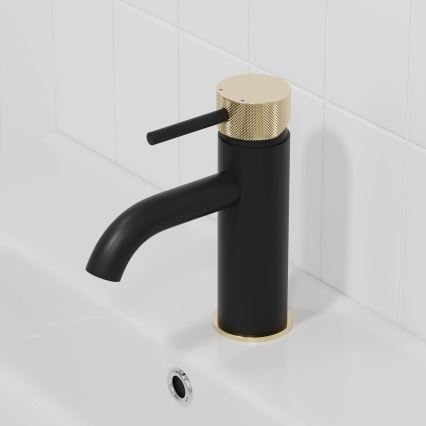 BATH DELUXE 28-005-03-72-00 - Hane ANHOLT 15,6 cm sort/messing