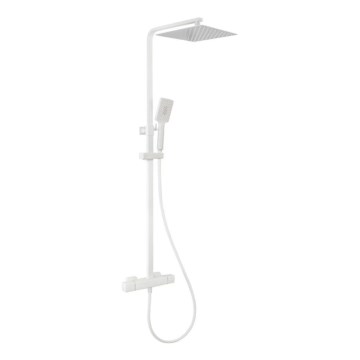 BATH DELUXE 31-120-06-01-00 - Brusesæt med termostathane NAESBY mat hvid