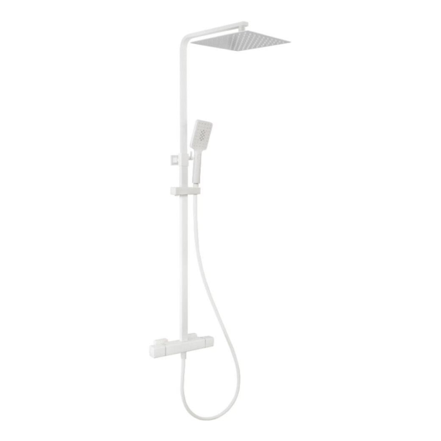 BATH DELUXE 31-120-06-01-00 - Brusesæt med termostathane NAESBY mat hvid
