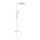 BATH DELUXE 31-120-06-01-00 - Brusesæt med termostathane NAESBY mat hvid