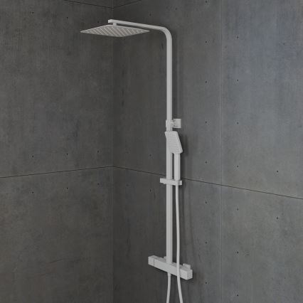 BATH DELUXE 31-120-06-01-00 - Brusesæt med termostathane NAESBY mat hvid