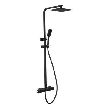 BATH DELUXE 31-120-06-02-00 - Brusesæt med termostathane NAESBY mat sort