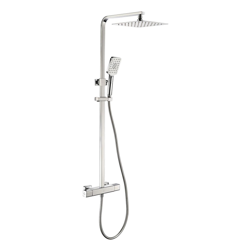 BATH DELUXE 31-120-06-60-00 - Brusesæt med termostathane NAESBY skinnende krom
