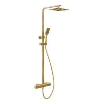 BATH DELUXE 31-120-06-70-00 - Brusesæt med termostathane NAESBY børstet messing