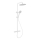 BATH DELUXE 31-120-07-01-00 - Brusesæt med termostatisk blandingsbatteri DRAGOR mat hvid