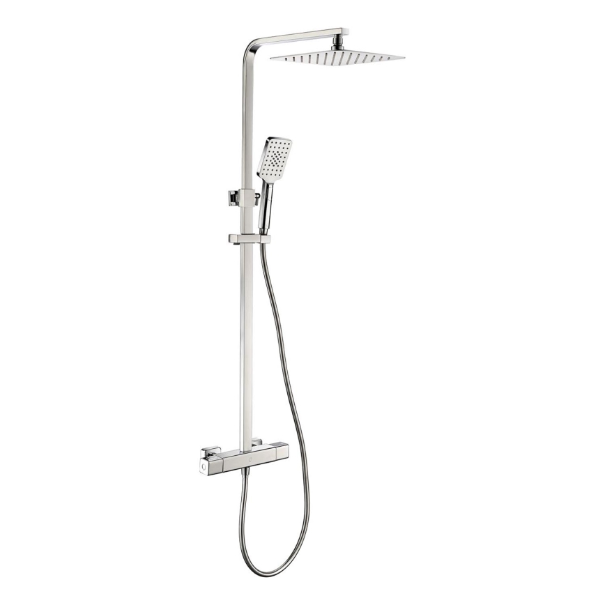 BATH DELUXE 31-120-08-60-00 - Brusesæt med termostathane NAESBY skinnende krom