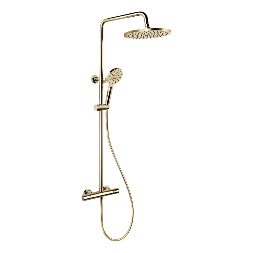 BATH DELUXE 31-120-08-64-00 - Brusesæt med termostathane DRAGOR skinnende messing