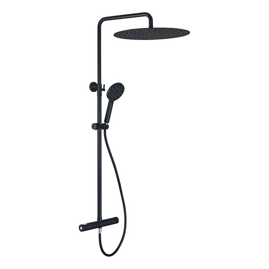 BATH DELUXE 31-120-09-63-00 - Brusesæt med termostathane DRAGOR mat sort