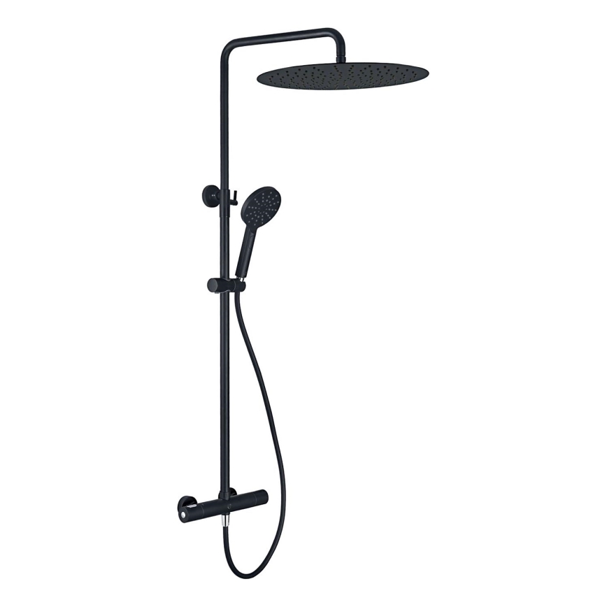BATH DELUXE 31-120-13-63-00 - Brusesæt med termostathane DRAGOR mat sort