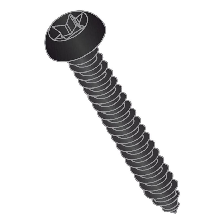 BATH DELUXE 54-045-00-02-12 - SÆT 50x Skruer til akustiske paneler T25 4,6x45 mm lakeret sort