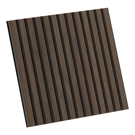 BATH DELUXE 54-060-08-84-12 - SÆT 4x Akustisk vægpanel DANVIKEN 60x60 cm valnød
