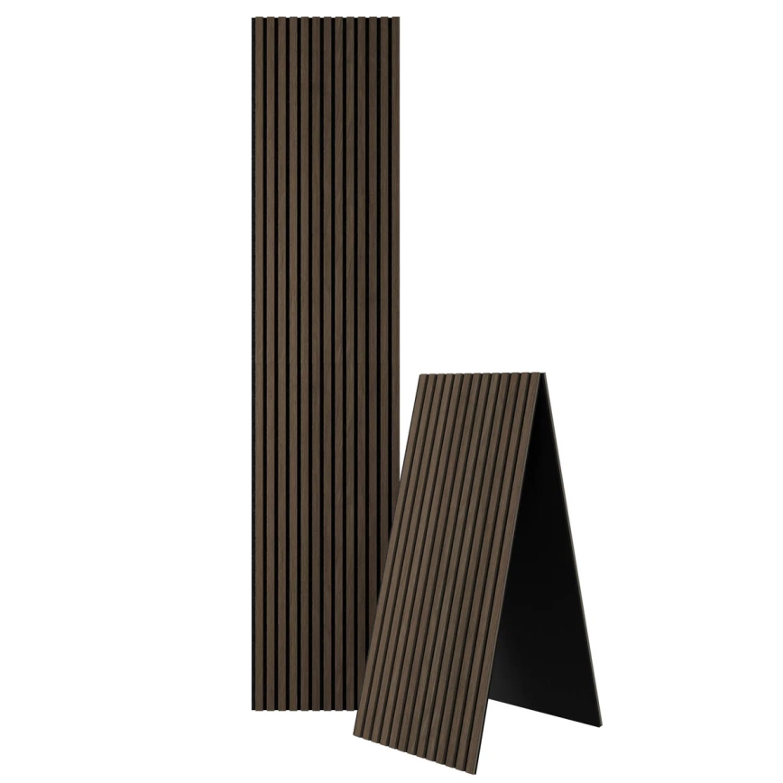 BATH DELUXE 54-240-11-84-12 - Akustisk vægpanel VASALUND 240x52 cm valnød