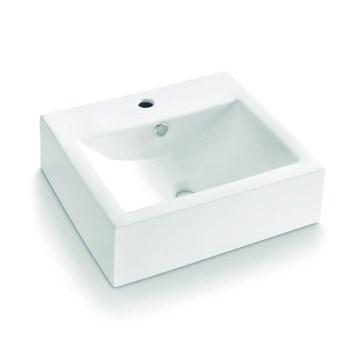 Bathco 0010 - Håndvask til bordplade BOLONIA 51x45,5 cm porcelæn/hvid