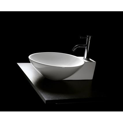 Bathco 0028 - Håndvask til bordplade BAYONA 42x50,5 cm porcelæn/hvid