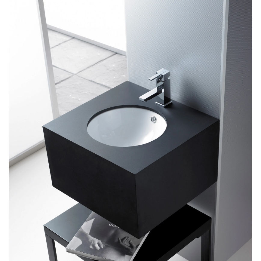 Bathco 0052 - Indfældet håndvask CERDENA Ø 38 cm porcelæn/hvid