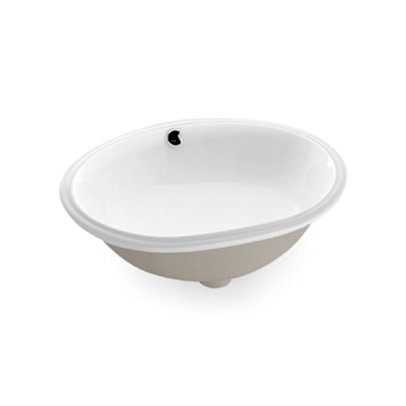 Bathco 0054 - Nedfældet håndvask MODENA 43,5x38,5 cm porcelæn/hvid