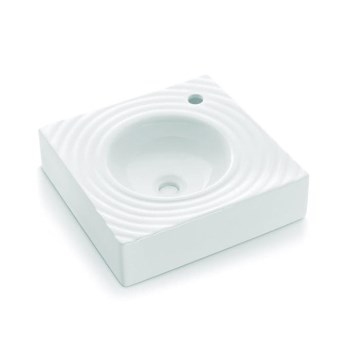 Bathco 0081 - Håndvask til bordplade GOTA 45x45 cm porcelæn/hvid