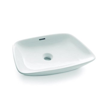 Bathco 0091 - Håndvask til bordplade ANABEL 50x36 cm porcelæn/hvid