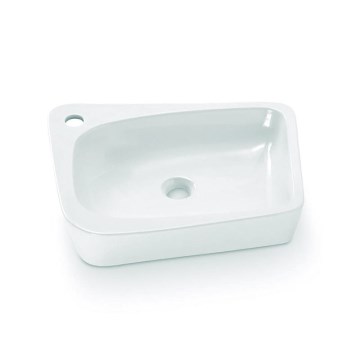 Bathco 4001 - Håndvask til bordplade ARAGON 50x40,5 cm porcelæn/hvid