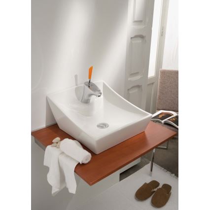 Bathco 4002 - Vask til bordplade SORIA 40x41 cm porcelæn/hvid