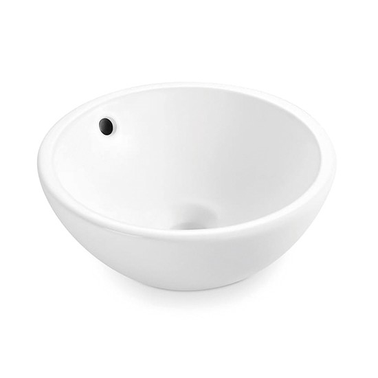 Bathco 4015 - Servant til bordplade CASTELLON Ø 35 cm porcelæn/hvid