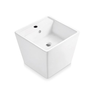 Bathco 4059 - Håndvask til bordplade GENOVA 42x42 cm porcelæn/hvid