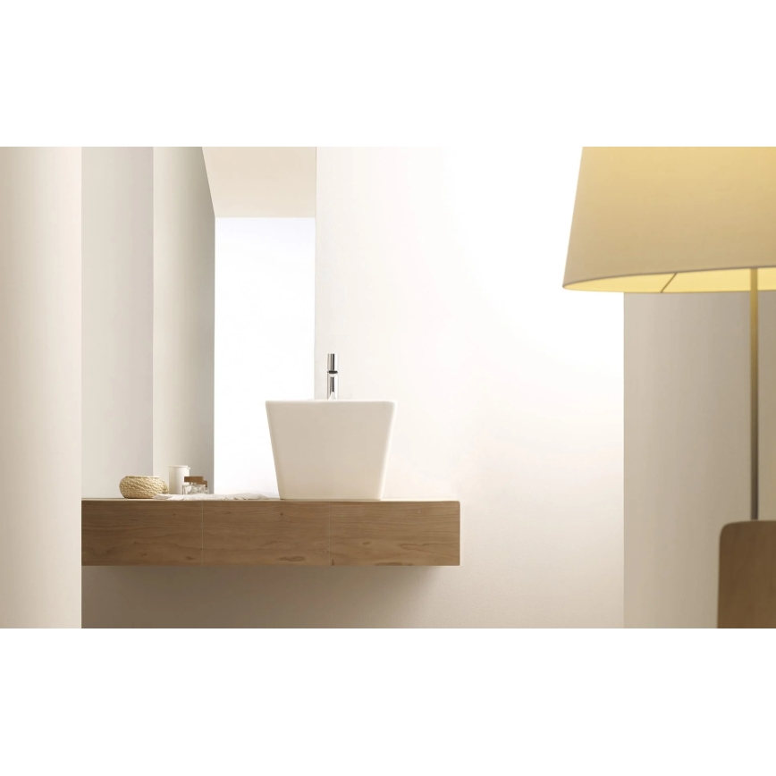 Bathco 4059 - Håndvask til bordplade GENOVA 42x42 cm porcelæn/hvid