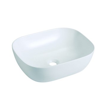 Bathco 4072 - OLEA håndvask til bordplade 49x40 cm porcelæn/hvid