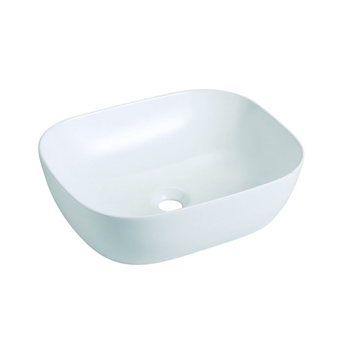 Bathco 4072 - OLEA håndvask til bordplade 49x40 cm porcelæn/hvid