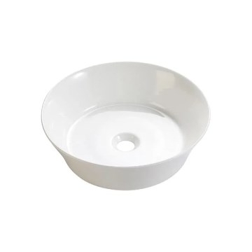 Bathco 4087 - VOLTA bordmonteret håndvask Ø 42 cm, porcelæn/hvid