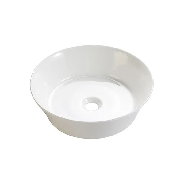 Bathco 4087 - VOLTA bordmonteret håndvask Ø 42 cm, porcelæn/hvid