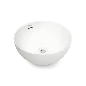 Bathco 4131 - BARI vask til bordplade Ø 37 cm porcelæn/hvid