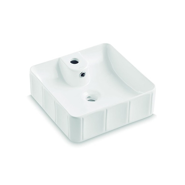 Bathco 4163 - Håndvask til bordplade CIRCUS 40x40 cm porcelæn/hvid