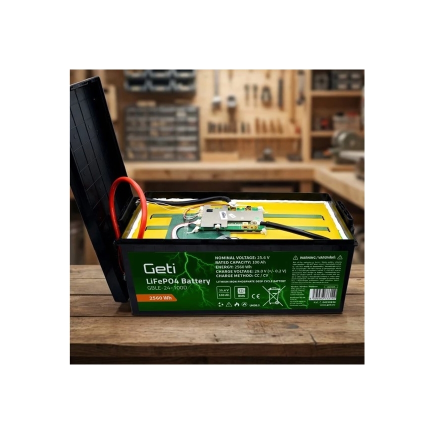 Batteri LiFePO4 25,6V/100Ah